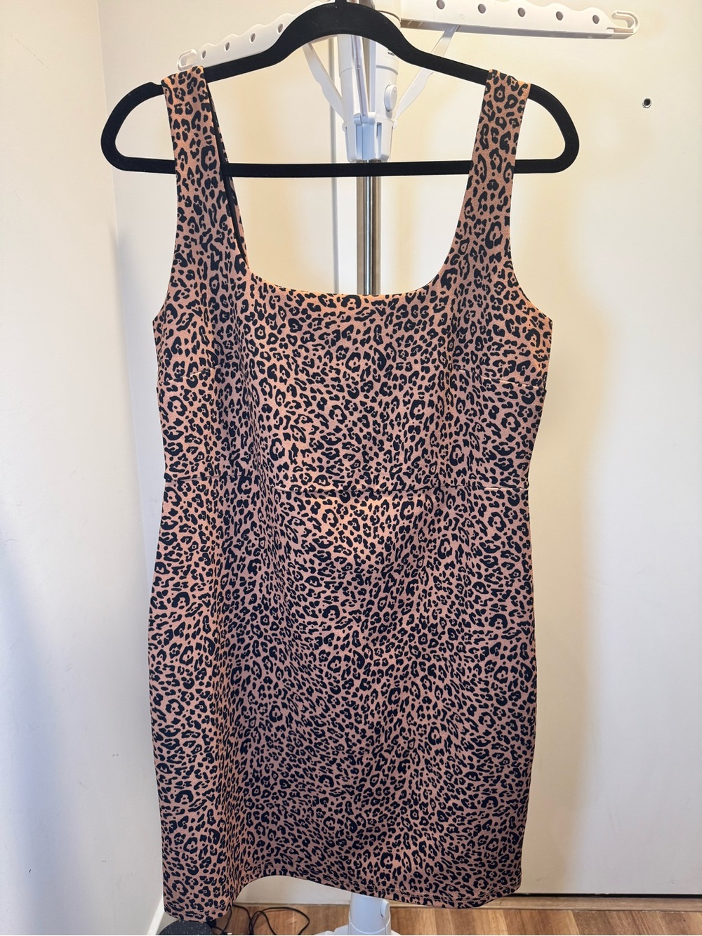 H&M Brown and Black Leopard Print Mini Dress